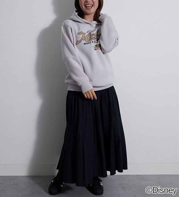 BELLUNA（ベルーナ）の「＜Ｄｉｓｎｅｙ＞【ミッキー】プリント裏起毛パーカー（パーカー）」｜詳細画像