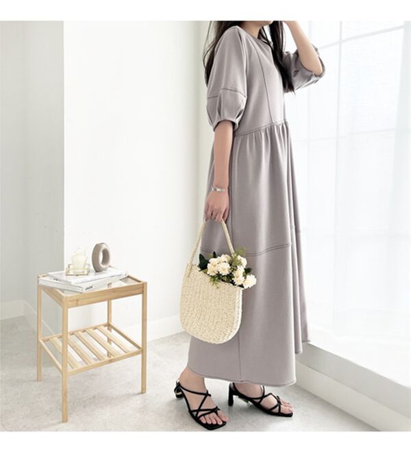 GeeRA（ジーラ）の「前後２ＷＡＹランタンスリーブワンピース（その他ワンピース）」｜詳細画像