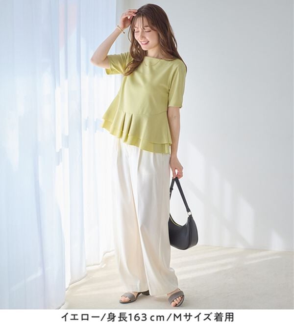 alotta（アロッタ）の「スクエアネックティアードトップス（カットソー）」｜詳細画像