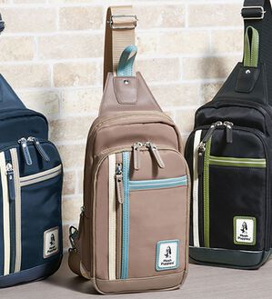 「＜ハッシュパピー＞配色デザインバッグ（メンズボディバッグ・ウエストポーチ）」｜詳細画像