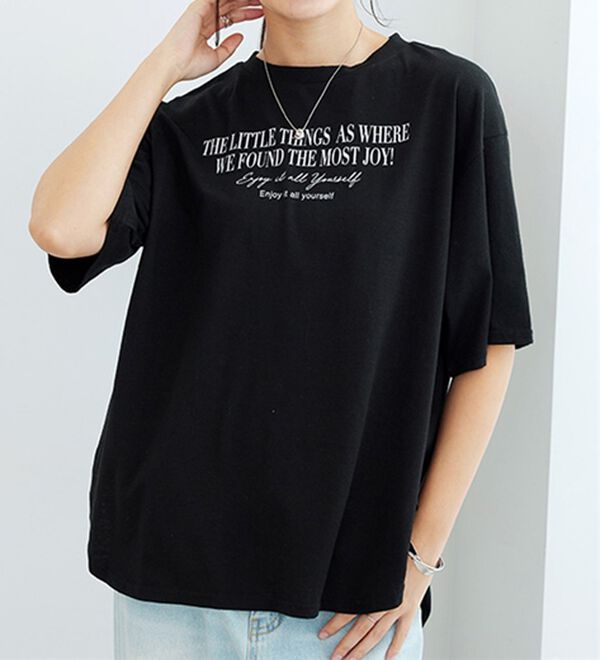 GeeRA（ジーラ）の「プリントチュニックＴシャツ（カットソー）」｜詳細画像