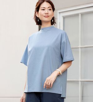 「汗じみ対策５分袖Ｔシャツ（Tシャツ）」｜詳細画像