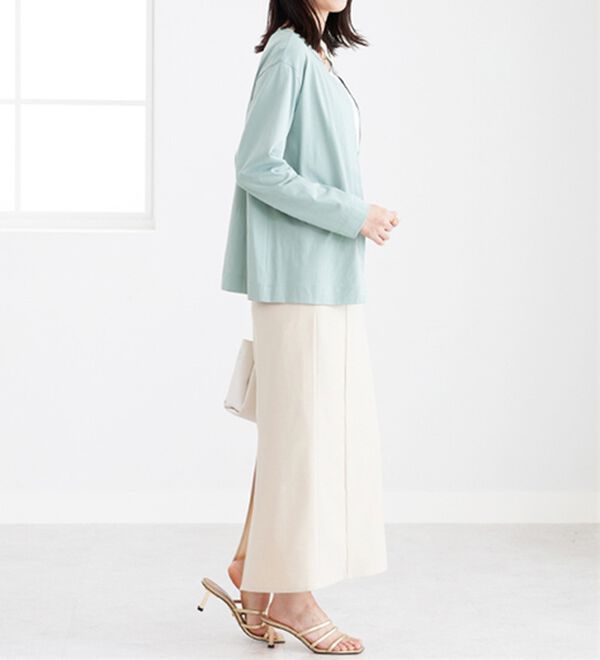 BELLUNA（ベルーナ）の「【接触冷感】ヒンヤリＵＶ対策クルーネックカーディガン（その他カーディガン）」｜詳細画像