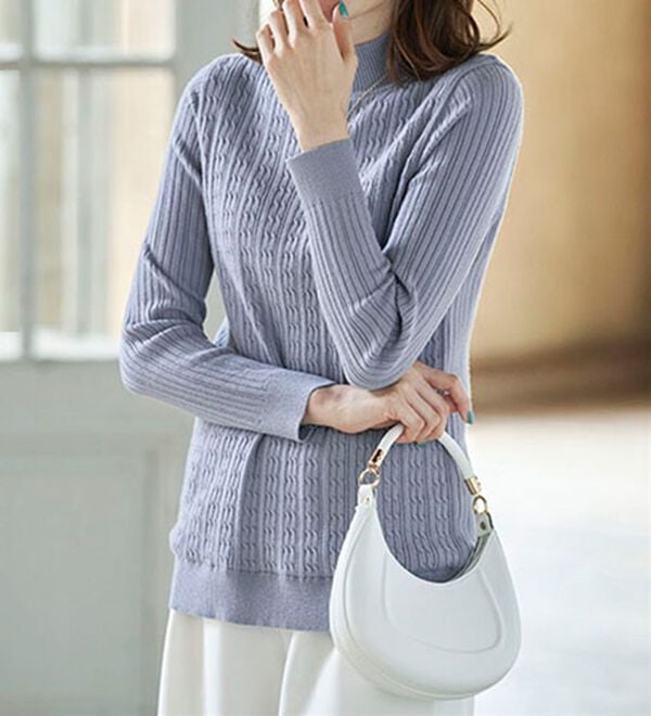 BELLUNA（ベルーナ）の「洗える！裏ベロアあったかセーター（ニット・セーター）」｜詳細画像