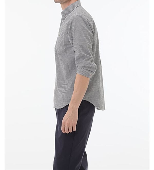 「＜アーノルド　パーマー＞シアサッカーデザインシャツ（長袖・７分袖）（メンズシャツ）」｜詳細画像