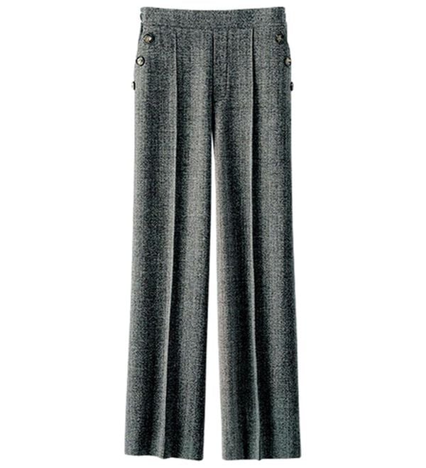 BELLUNA（ベルーナ）の「ストレッチ素材ボタン使いワイドパンツ（ワイドパンツ・ガウチョ）」｜詳細画像