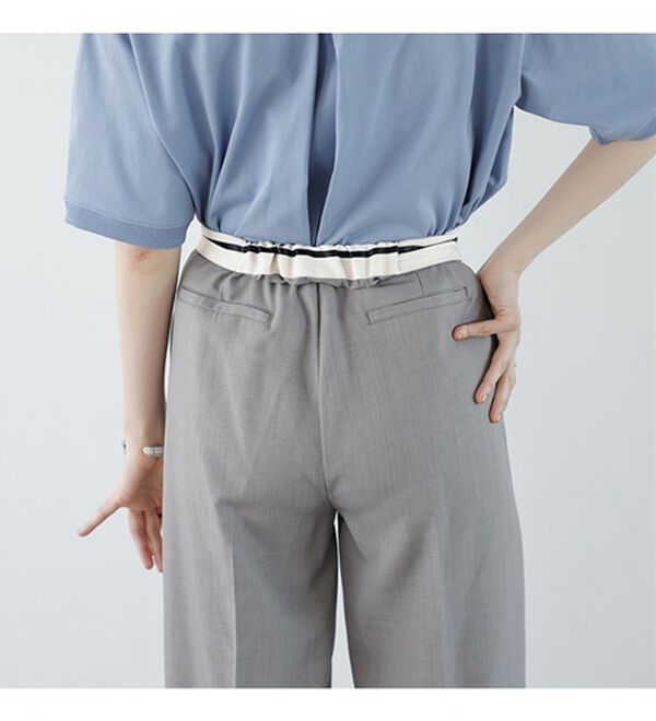 GeeRA（ジーラ）の「２ＷＡＹハイウエストスラックスパンツ（フルレングスパンツ）」｜詳細画像