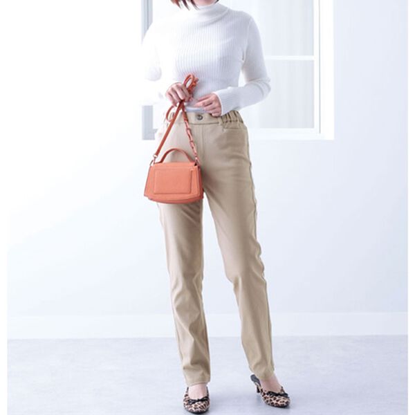 BELLUNA（ベルーナ）の「裏起毛ツイルゆったり快適パンツ（フルレングスパンツ）」｜詳細画像