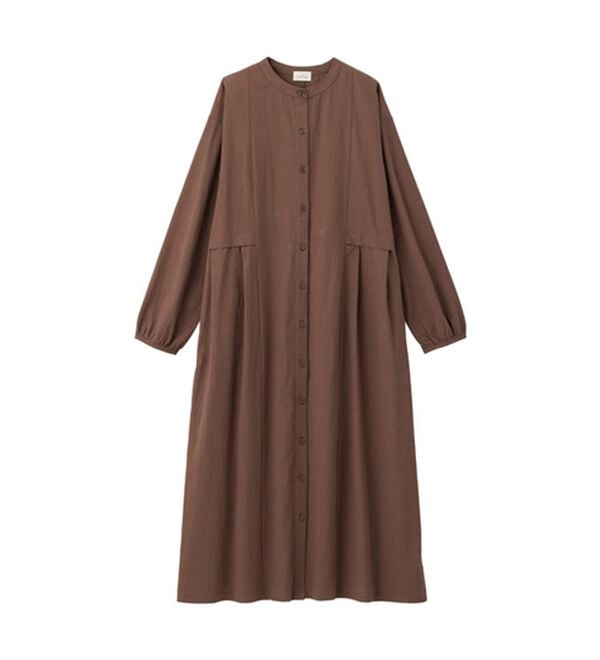 Viola e Viola（ヴィオラ エ ヴィオラ）の「綿１００％タック切替ワンピース（シャツワンピース）」｜詳細画像