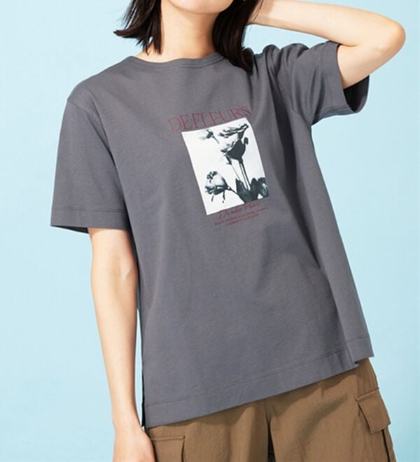 BELLUNA（ベルーナ）の「ヒンヤリ！綿１００％大人フォトプリントＴシャツ（Tシャツ）」｜詳細画像