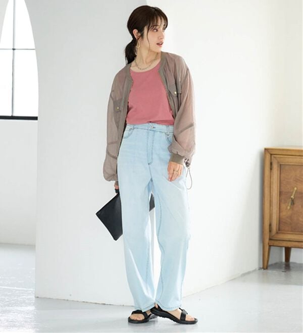 BELLUNA（ベルーナ）の「ヒンヤリ！綿１００％サマ見えタンクトップ（タンクトップ・キャミソール）」｜詳細画像