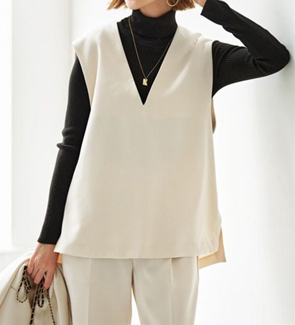 GeeRA（ジーラ）の「【入卒式/セレモニー】着回しベスト＆ジャケットセットスーツ（パンツスーツ）」｜詳細画像