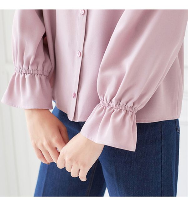 alotta（アロッタ）の「ラッフルカラーデザインブラウス（ブラウス）」｜詳細画像