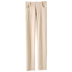 BELLUNA（ベルーナ）の「サイズ満載！グーンと伸びる裏起毛ラクパンツ（フルレングスパンツ）」｜ライトベージュ