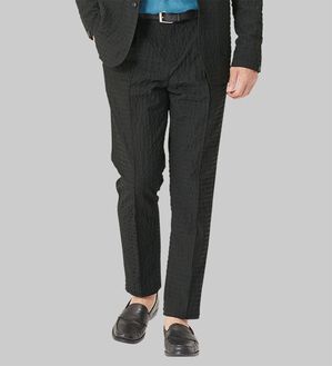 「【おじフェス着用】ランダムサッカーサマーセットアップ　スラックス（メンズフルレングスパンツ）」｜詳細画像