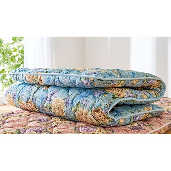 「軽量抗菌防臭防ダニ３層式敷布団（敷布団）」｜ブルー