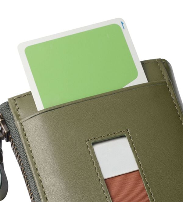 「＜ゴールデンベア＞お札を折らずに収納！コンパクト財布（メンズ財布・パスケース）」｜詳細画像