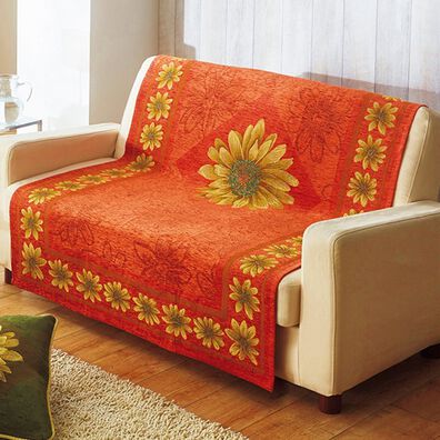 「イタリア製ジャカード織センターカバー「マルゲリータ」（ソファーカバー）」