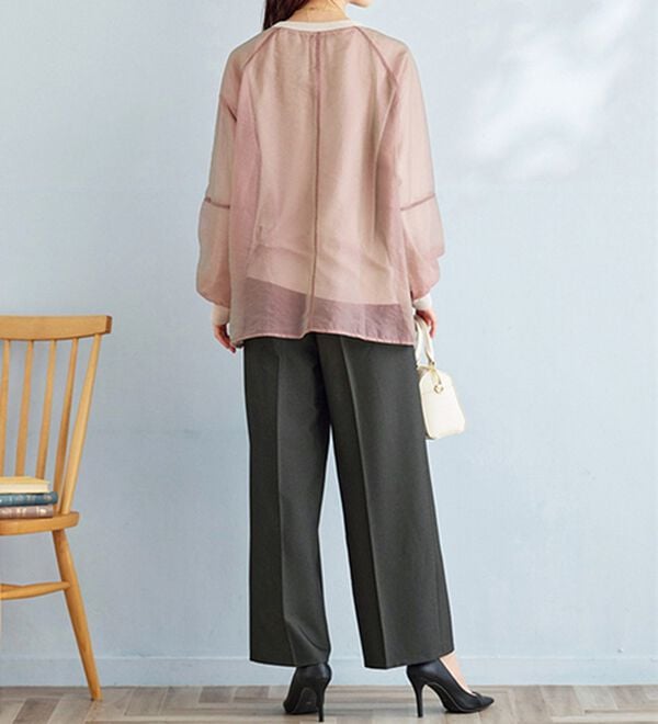 BELLUNA（ベルーナ）の「サマ見え！タック使いワイドパンツ（ワイドパンツ・ガウチョ）」｜詳細画像