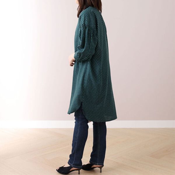 BELLUNA（ベルーナ）の「綿レーヨンスラブ素材プリントワンピース（プリントワンピース）」｜詳細画像