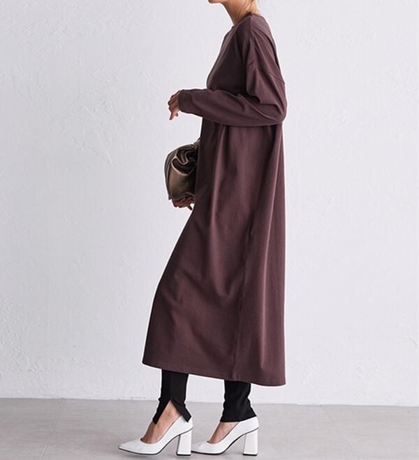 RANAN（ラナン）の「【レギンス付】＜ＢＣ＞綿１００％オーバーシルエットワンピース（その他ワンピース）」｜詳細画像