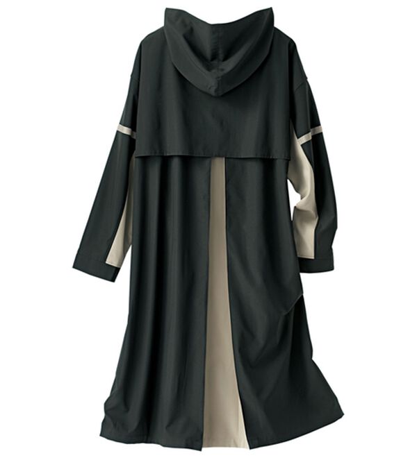 BELLUNA（ベルーナ）の「メモリー調素材配色切替デザインコート（ロングコート）」｜詳細画像