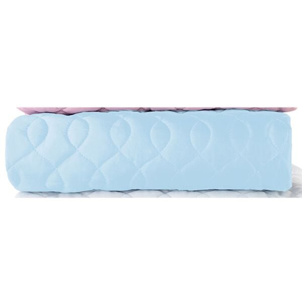 「パッドがいらない綿平織一体型ボックスシーツ（ボックスシーツ・ベッドシーツ）」｜ブルー