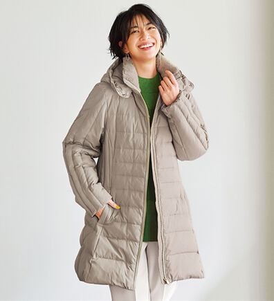 BELLUNA（ベルーナ）の「細見え！フレンチダウン使いロング丈コート（ロングコート）」