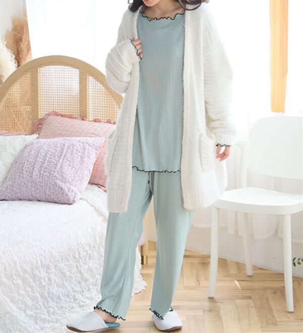 A HAPPY MARILYN（アハッピーマリリン）の「【大きいサイズ】【Ｌ～８Ｌ】くつろぎ時間を快適・オシャレにするルームウエア【エブリデイＲｉｂ】（パジャマ・ルームウェア）」｜詳細画像