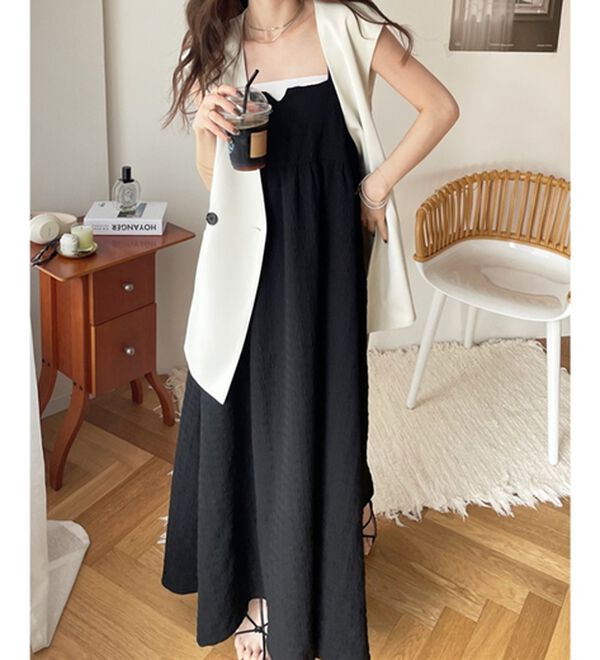 GeeRA（ジーラ）の「ぽこぽこエンボス素材キャミワンピース（その他ワンピース）」｜詳細画像