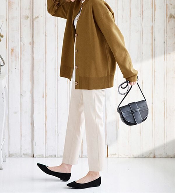 BELLUNA（ベルーナ）の「洗える！軽い！配色使いニットカーディガン（ニットカーディガン）」｜詳細画像