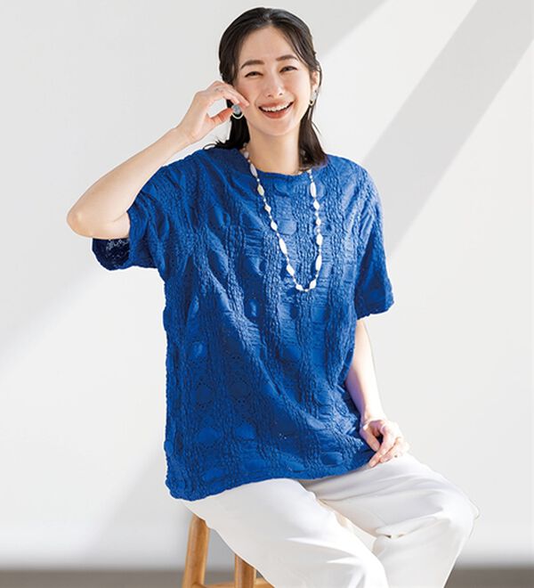 ルフラン（ルフラン）の「着る美人。レースジャカード（カットソー）」｜詳細画像