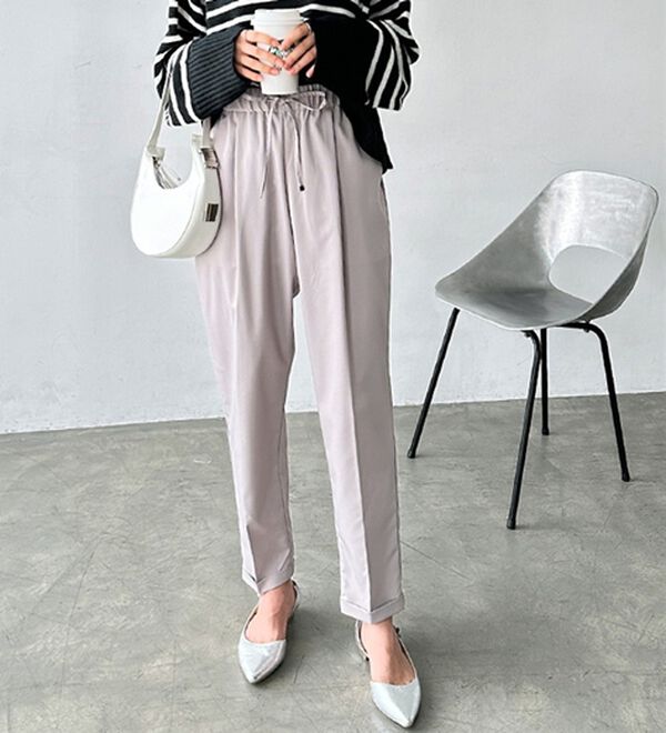 GeeRA（ジーラ）の「美脚とろみタックパンツ（フルレングスパンツ）」｜詳細画像