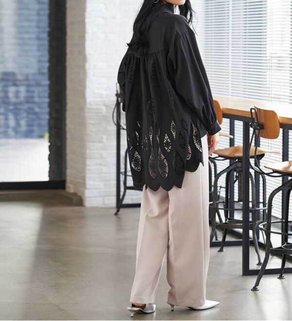 RANAN（ラナン）の「バックレースチュニックブラウス（ブラウス）」｜詳細画像