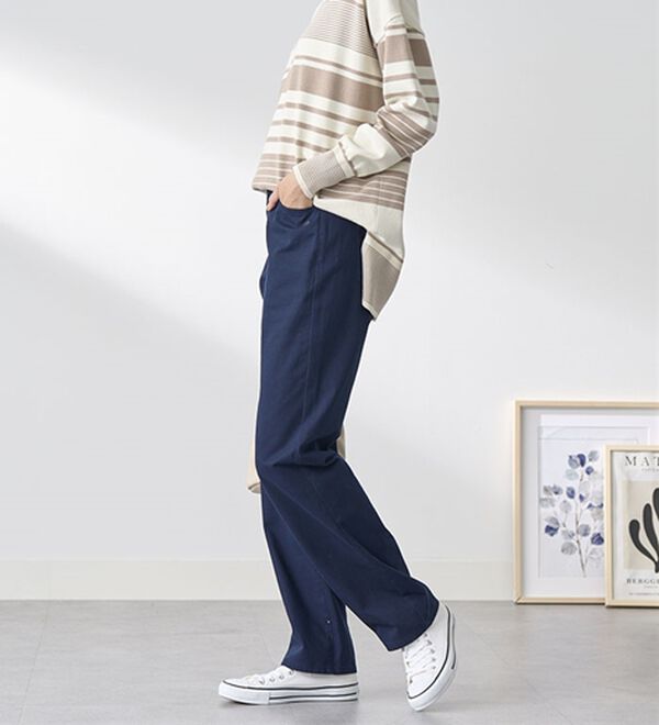 BELLUNA（ベルーナ）の「【ＰＯＬＯ　ＢＣＳ】綿チノパンツ（フルレングスパンツ）」｜詳細画像