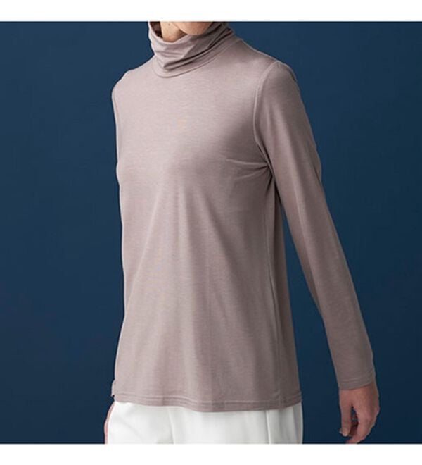 BELLUNA（ベルーナ）の「なめらかテンセル（ＴＭ）繊維ストレッチプルオーバー（カットソー）」｜詳細画像