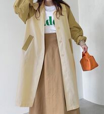 RANAN（ラナン）の「異素材ミリタリーコート（ロングコート）」