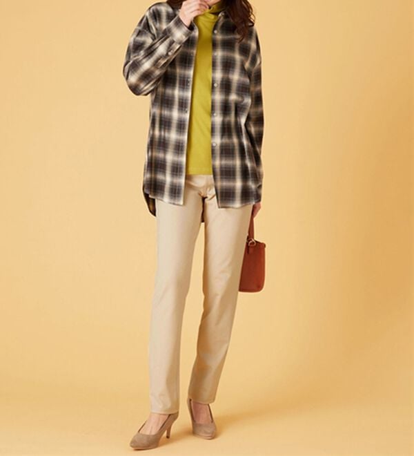 BELLUNA（ベルーナ）の「新触感！マシュマロみたいななめらかストレッチパンツ（フルレングスパンツ）」｜詳細画像