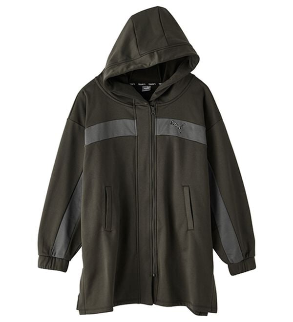 RANAN（ラナン）の「＜ｐｕｍａ＞ワンライン　フリースフーディ（ハーフコート）」｜詳細画像