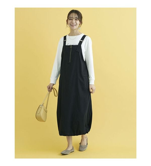 BELLUNA（ベルーナ）の「コクーンシルエットジャンパースカート（ジャンパースカート）」｜詳細画像