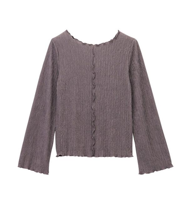 GeeRA（ジーラ）の「前後２ｗａｙフレアスリーブカットソー（カットソー）」｜詳細画像