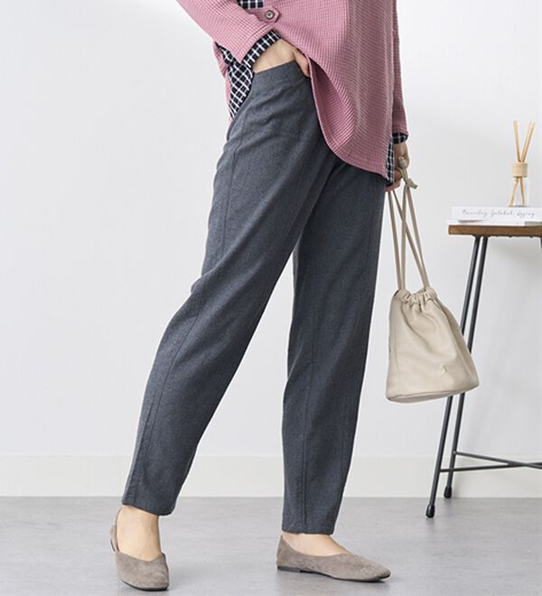 BELLUNA（ベルーナ）の「綿１００％やわらかゆるパンツ（フルレングスパンツ）」｜詳細画像