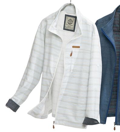 「お洒落なボーダージャケット（メンズジャケット）」