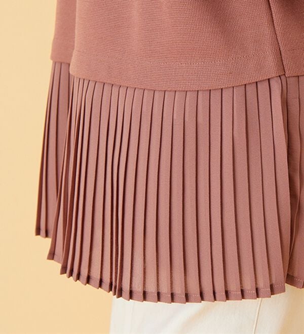 BELLUNA（ベルーナ）の「かのこ素材裾プリーツプルオーバー（カットソー）」｜詳細画像