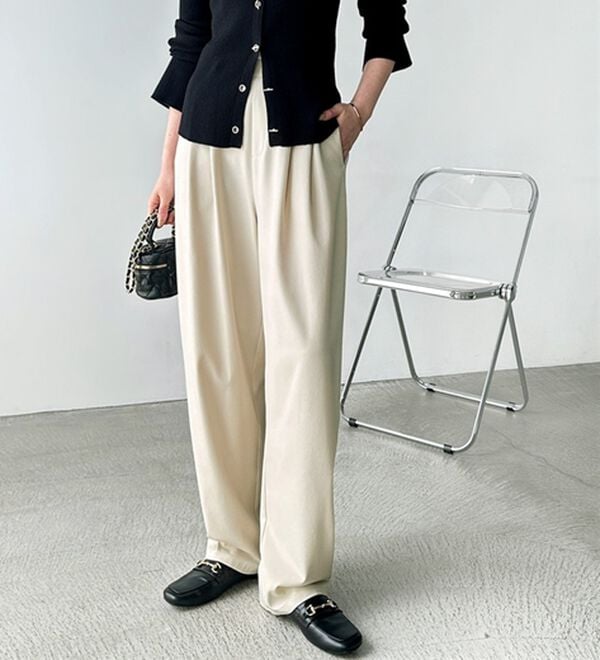 GeeRA（ジーラ）の「【再入荷】オンオフ着られる！カーブパンツ（フルレングスパンツ）」｜詳細画像