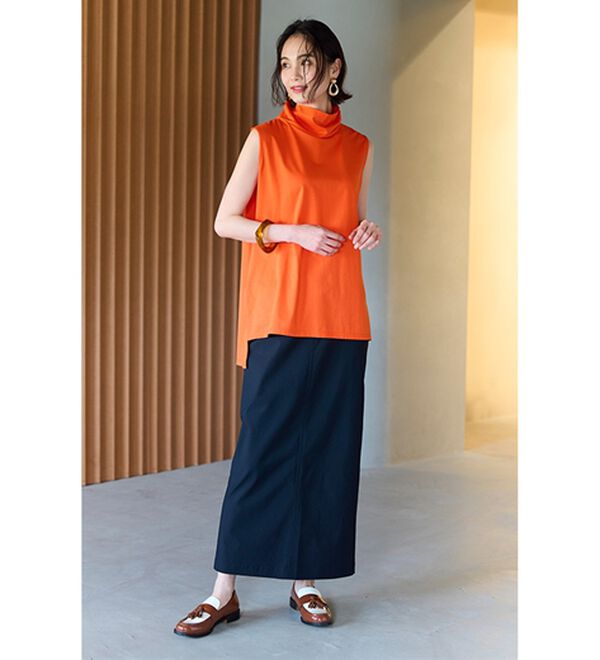 RANAN（ラナン）の「スリーブレスハイネックプルオーバー（カットソー）」｜詳細画像