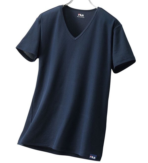 「【３枚組】＜フィラ＞肌側綿１００％風通すインナー（メンズ肌着・インナーウェア）」｜詳細画像