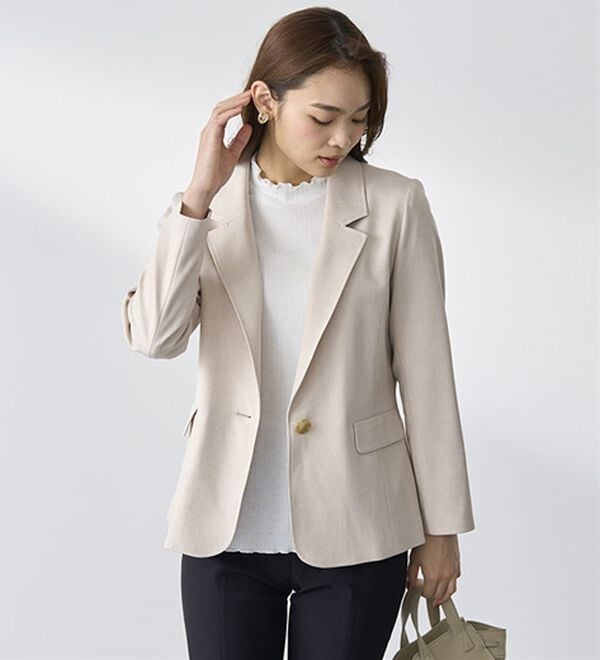 BELLUNA（ベルーナ）の「＜楽スタフィット＞シリーズ（ジャケット・パンツ・ベスト）（フルレングスパンツ）」｜詳細画像