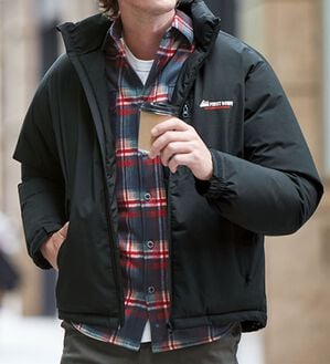 「＜ファースト　ダウン＞すっきり暖かダウンジャケット（メンズダウンジャケット）」｜詳細画像