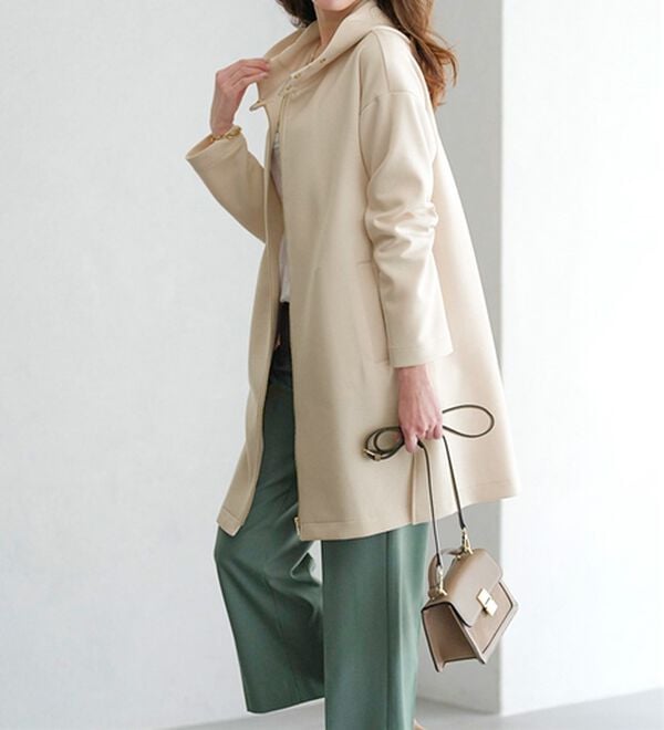 BELLUNA（ベルーナ）の「衿デザインロング丈パーカー（パーカー）」｜詳細画像